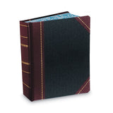 Boorum & Pease Account Record Book, Record-Style Rule, Black/Red/Gold Cover, 13.75 x 8.38 Sheets, 500 Sheets/Book
