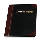 Boorum & Pease Laboratory Notebook, Data/Lab-Record Format, Black/Red Cover, 10.38 x 8.13, 150 Sheets