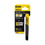 Stanley Straight Handle Knife w/Retractable 13 Point Snap-Off Blade, Yellow/Gray
