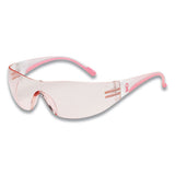 Bouton Eva Optical Safety Glasses, Anti-Scratch, Pink Lens, Pink/Clear Frame
