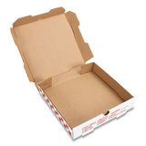 PIZZA Box Corrugated Kraft Pizza Boxes, B-Flute, White/Red/Green, 18" Pizza, 18 x 18 x 1.88, 50/Carton
