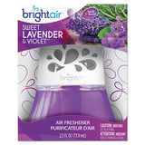 BRIGHT Air Scented Oil Air Freshener Sweet Lavender and Violet, 2.5 oz, 6/Carton