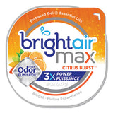 BRIGHT Air Max Odor Eliminator Air Freshener, Citrus Burst, 8 oz Jar, 6/Carton