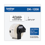Brother Die-Cut Address Labels, 1.4" x 3.5", White, 400/Roll