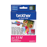 Brother LC51M Innobella Ink, 400 Page-Yield, Magenta