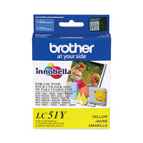 Brother LC51Y Innobella Ink, 400 Page-Yield, Yellow