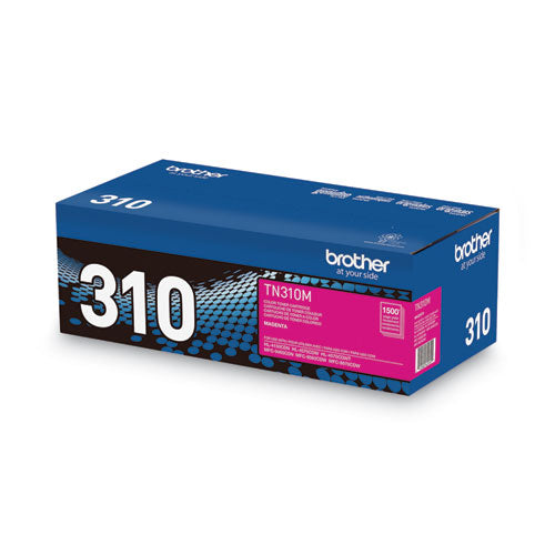 Brother TN310M Toner, 1,500 Page-Yield, Magenta