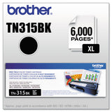 Brother TN315BK High-Yield Toner, 6,000 Page-Yield, Black