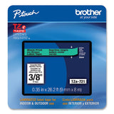 Brother P-Touch TZe Laminated Removable Label Tapes, 0.35