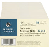 Business Source Repositionable Notes - 16455