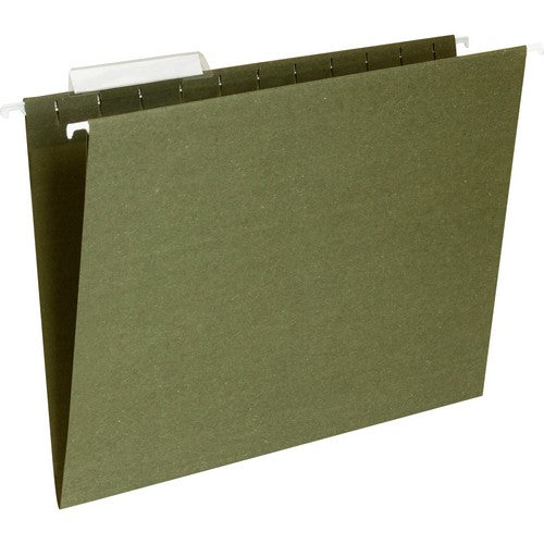 Business Source 1/3 Tab Cut Letter Recycled Hanging Folder - 17532