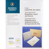 Business Source Clear Return Address Laser Labels - 26121