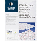 Business Source Laser/Inkjet Name Badge Labels - 26144