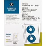 Business Source Laser/Inkjet CD/DVD Labels - 26149