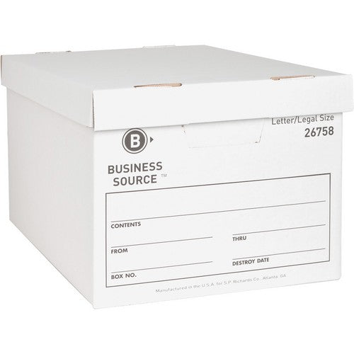 Business Source Lift-off Lid Heavy-Duty Storage Box - 26758