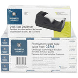 Business Source Invisible Tape Dispenser Value Pack - 32948
