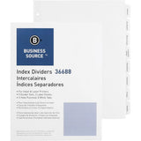 Business Source Punched Tabbed Laser Index Dividers - 36688