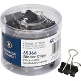 Business Source Small Binder Clips - 65366