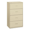 HON 400 Series Lateral File, 4 Legal/Letter-Size File Drawers, Putty, 30