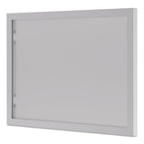 HON BL Series Hutch Doors, Glass, 13.25w x 17.38h, Silver/Frosted