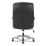 Sadie 3-Forty-One Big and Tall Chair, Supports Up to 400 lb, 19" to 22" Seat Height, Black Seat/Back, Chrome Base