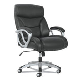Sadie 3-Forty-One Big and Tall Chair, Supports Up to 400 lb, 19" to 22" Seat Height, Black Seat/Back, Chrome Base