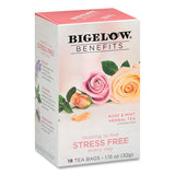 Bigelow Benefits Rose & Mint Herbal Tea Bags, 0.6 oz Tea Bag, 18/Box