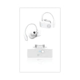 ByTech Bluetooth Sports Earbuds, Wireless, White