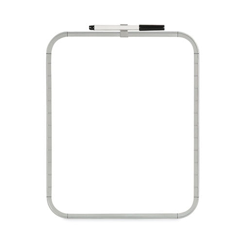 MasterVision Magnetic Dry Erase Board, 11 x 14, White Plastic Frame