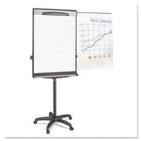 MasterVision Tripod Extension Bar Magnetic Dry-Erase Easel, 69" to 78" High, Black/Silver
