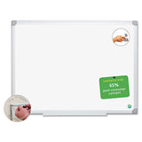 MasterVision Earth Easy-Clean Dry Erase Board, White/Silver, 18x24