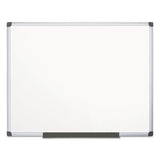 MasterVision Value Melamine Dry Erase Board, 48 x 72, White, Aluminum Frame