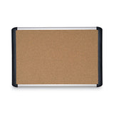 MasterVision Tech Cork Board, 36x48, Silver/Black Frame