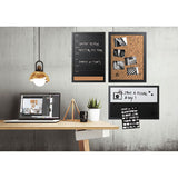 MasterVision Black and White Message Board Set, Assorted Sizes and Colors, 3/Set
