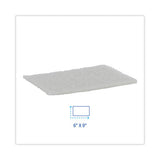 Boardwalk Light Duty Scour Pad, White, 6 x 9, White, 20/Carton