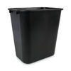 Boardwalk Soft-Sided Wastebasket, 28 qt, Black