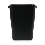 Boardwalk Soft-Sided Wastebasket, 41 qt, Plastic, Black