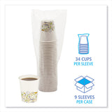 Boardwalk Deerfield Printed Paper Hot Cups, 8 oz, 20 Cups/Sleeve, 50 Sleeves/Carton