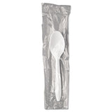 Boardwalk Mediumweight Wrapped Polypropylene Cutlery, Teaspoon, White, 1,000/Carton