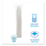 Boardwalk Translucent Plastic Cold Cups, 5 oz, Polypropylene, 100 Cups/Sleeve, 25 Sleeves/Carton