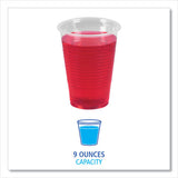 Boardwalk Translucent Plastic Cold Cups, 9 oz, Polypropylene, 100 Cups/Sleeve, 25 Sleeves/Carton