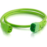 C2G 10ft 18AWG Power Cord (IEC320C14 to IEC320C13) - Green - 17519