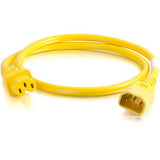C2G 10ft 14AWG Power Cord (IEC320C14 to IEC320C13) - Yellow - 17568