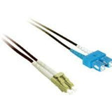 C2G-2m LC-SC 50/125 OM2 Duplex Multimode PVC Fiber Optic Cable - Black - 37341