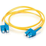 C2G-4m SC-SC 9/125 OS1 Duplex Singlemode PVC Fiber Optic Cable - Yellow - 37487