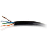 C2G 1000ft Cat6 Bulk Ethernet Network Cable-Solid UTP Riser CMR Black TAA - 56027