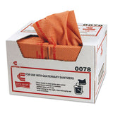 Chix Pro-Quat Fresh Guy Food Service Towels, Heavy Duty, 12.5 x 17, Red, 150/Carton
