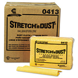 Chix Stretch 'n Dust Cloths, 12.6 x 17, Yellow, 40/Pack, 10 Packs/Carton