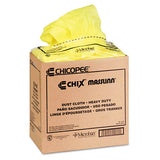 Chix Masslinn Dust Cloths, 24 x 24, Yellow, 50/Bag, 2 Bags/Carton