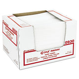 Chix Masslinn Shop Towels, 12 x 17, White, 100/Pack, 12 Packs/Carton